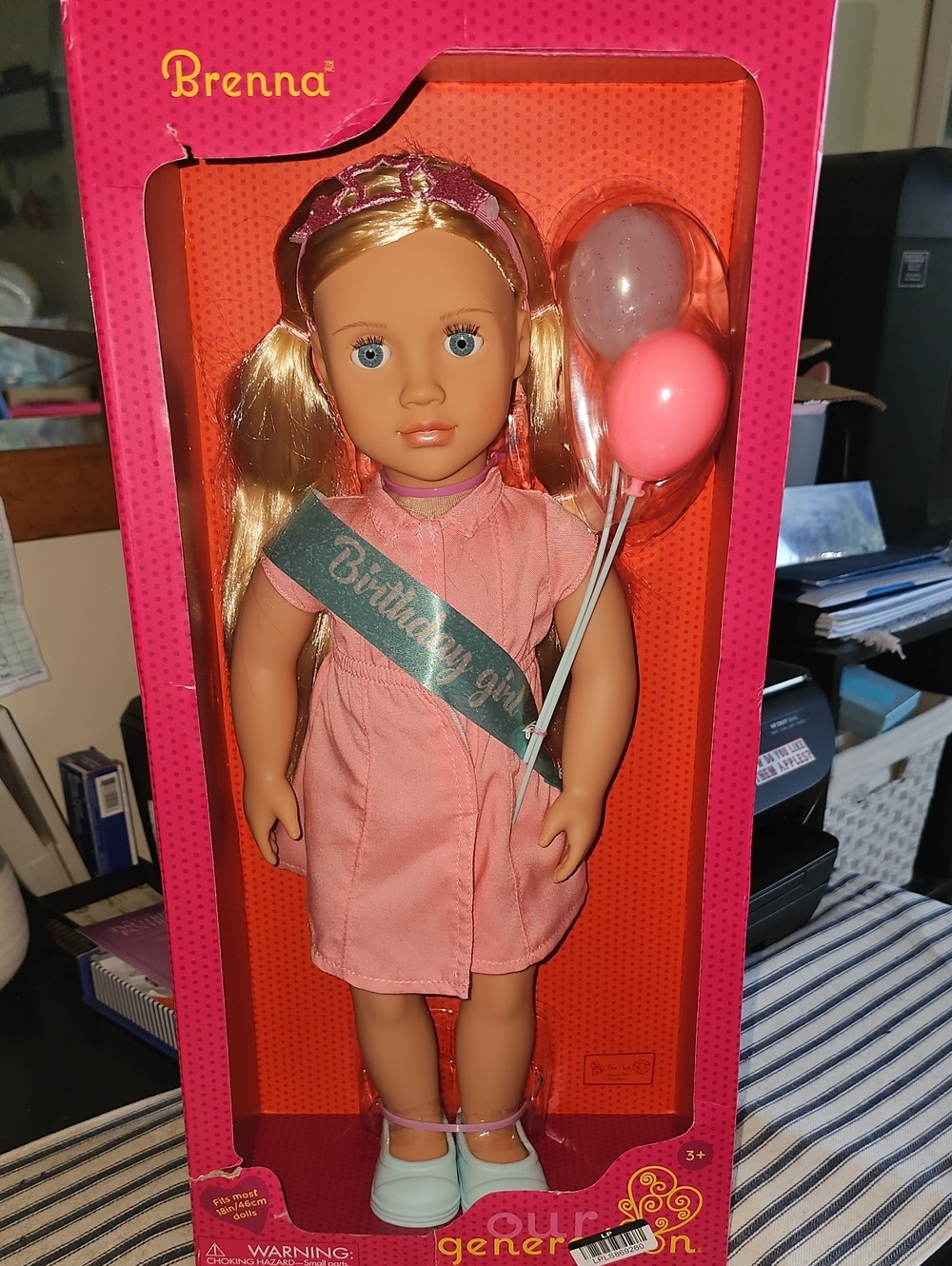 Our Generation Birthday Girl Brenna Doll with Balloons